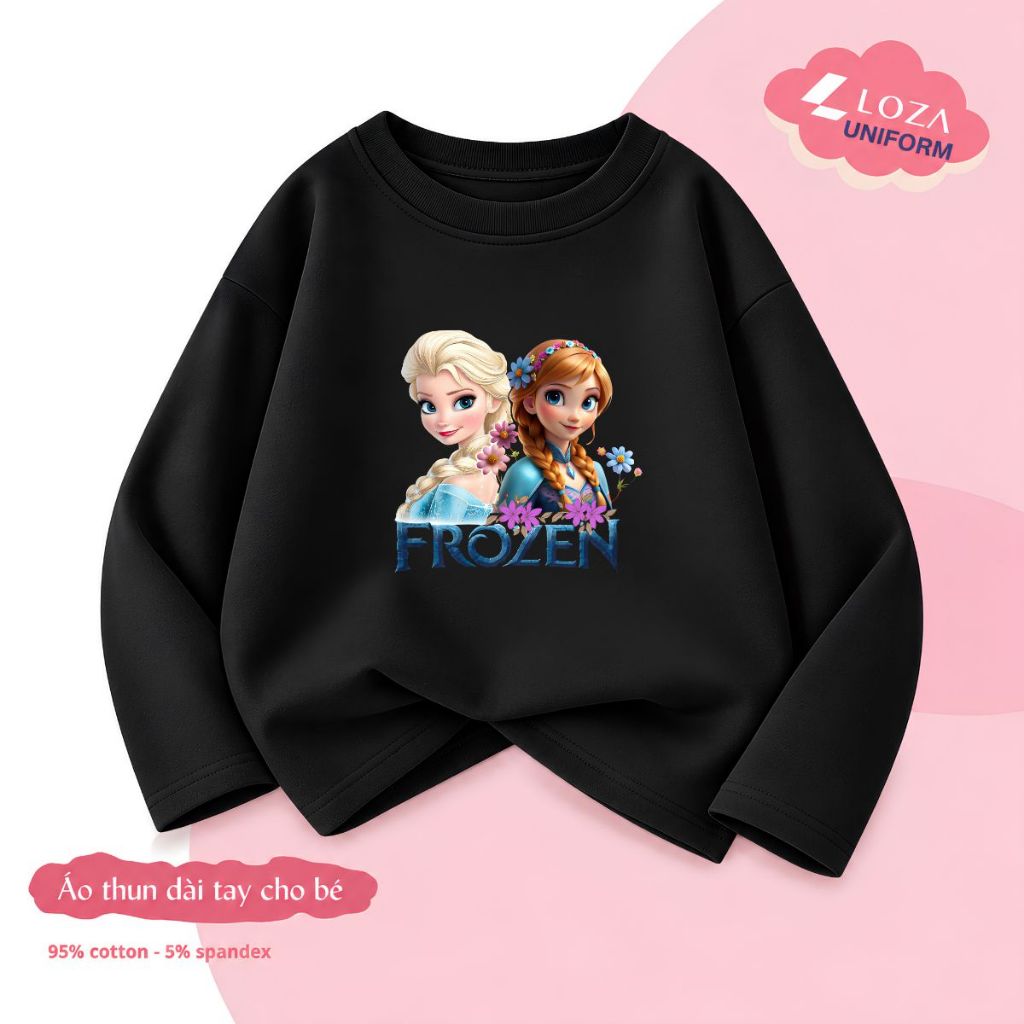 Áo thun dài tay bé gái hình Elsa - Loza KT3799_thumbnail_7
