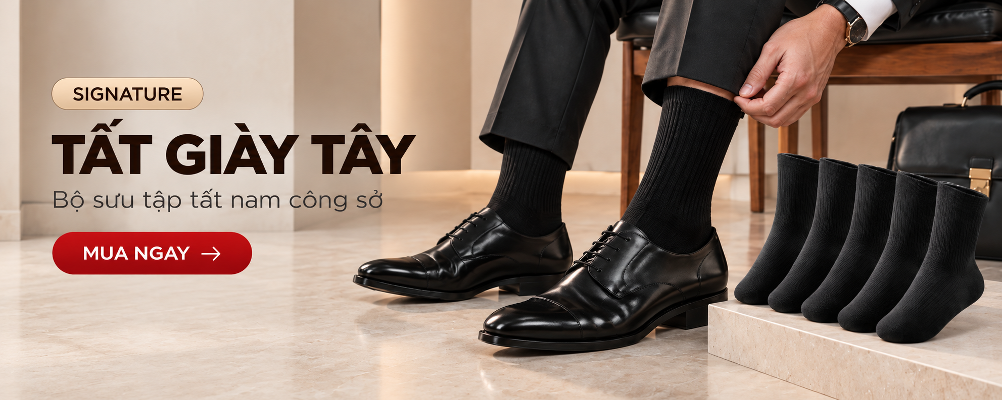 tất giày tây banner