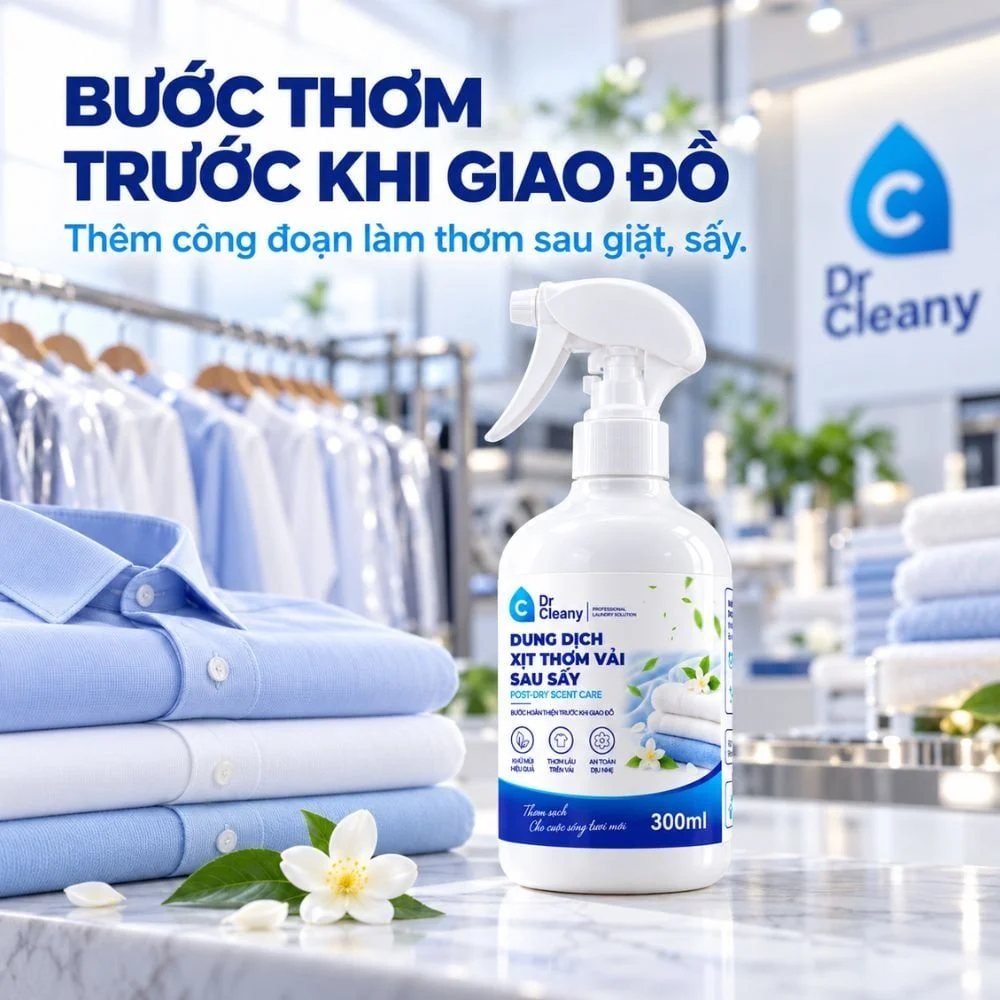 Chai xịt thơm vải sau sấy Dr Cleany 300ml_thumbnail_4