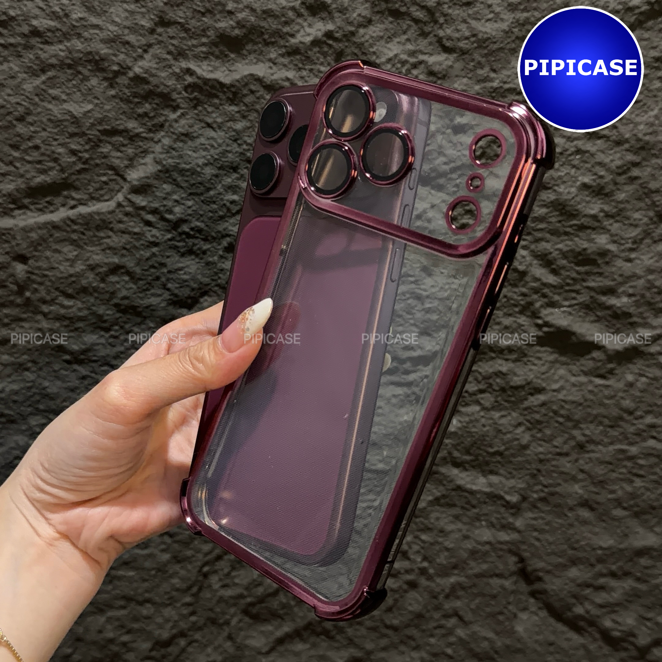 Ốp Lưng iPhone 18 Pro Max - Gu - Đỏ Burgundy_thumbnail_7