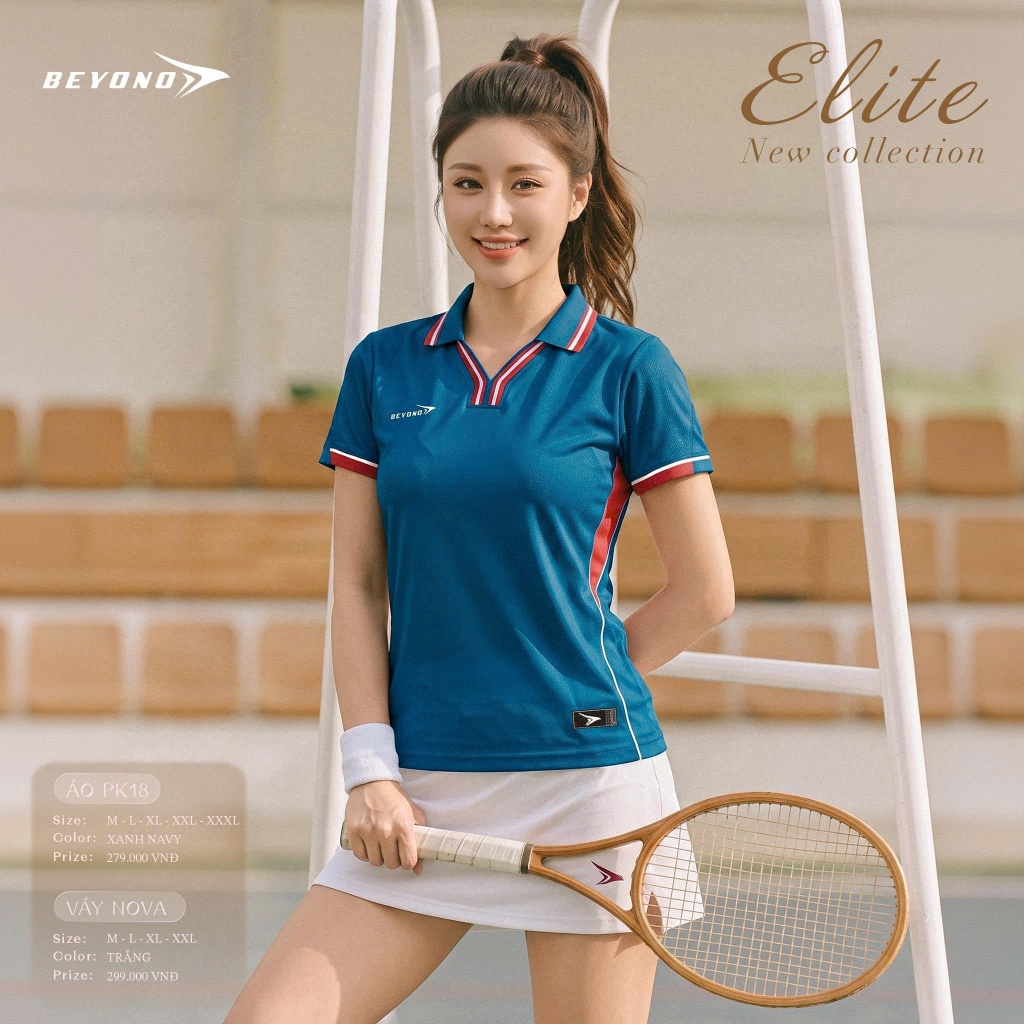 Áo Thể Thao Cổ Polo Beyono Elite PK18 Vải B-Airweave Thoáng Khí Thể Thao Đương Đại_thumbnail_3