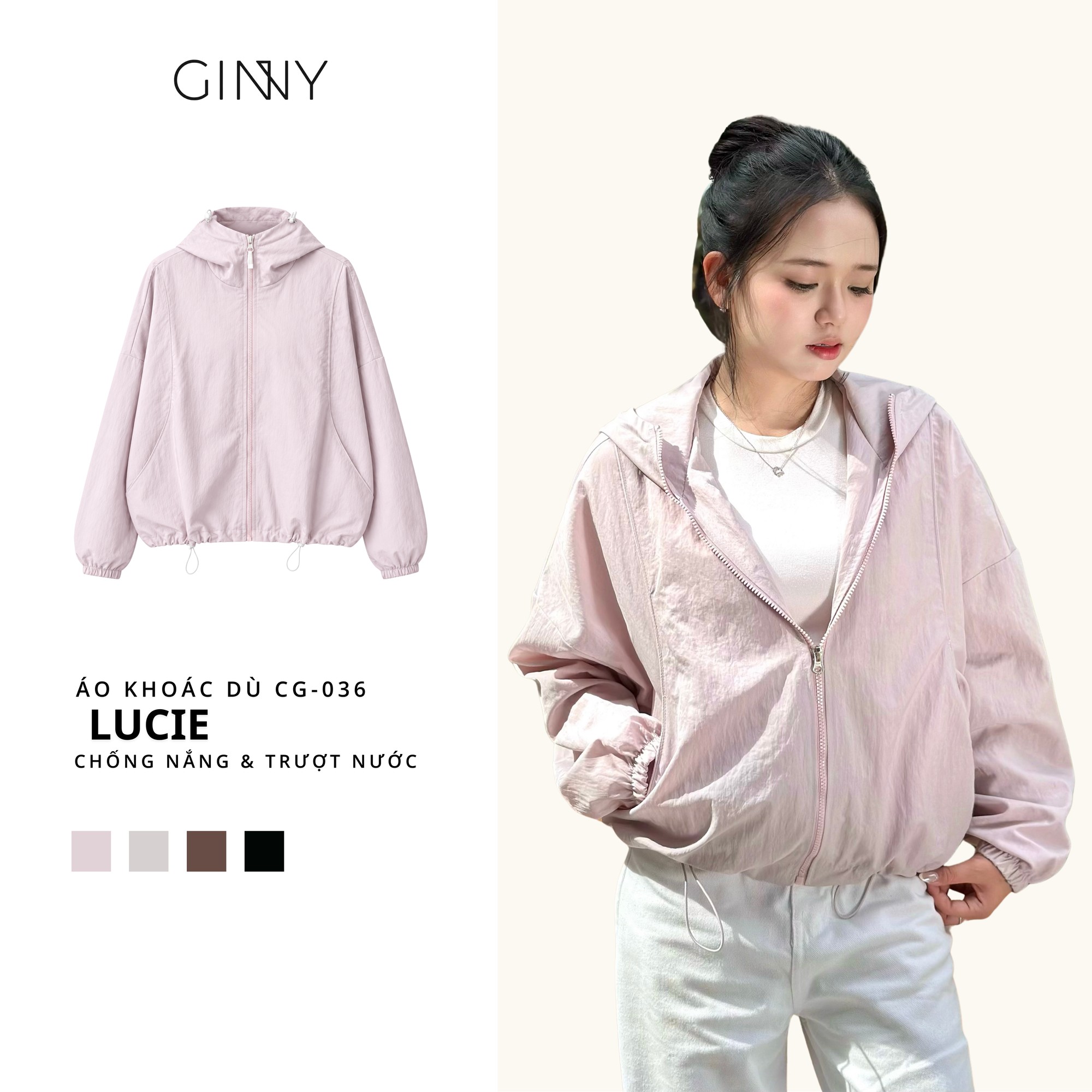 Áo khoác dù Lucie CG-036