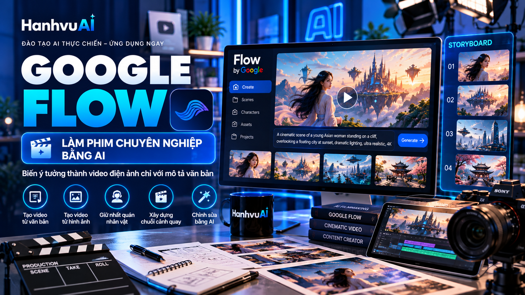 Google Flow Là Gì? Hướng Dẫn Ứng Dụng Flow Để Sản Xuất Video AI Chuyên Nghiệp
