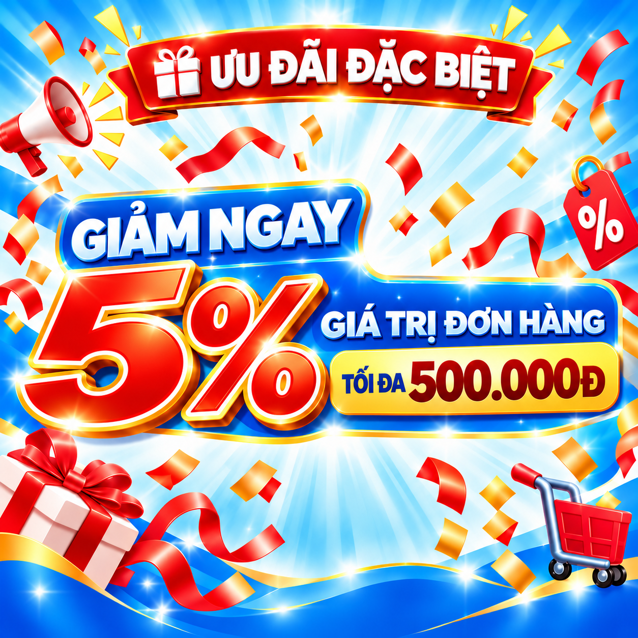 Ưu Đãi Đặc Biệt Giảm 5% 博金