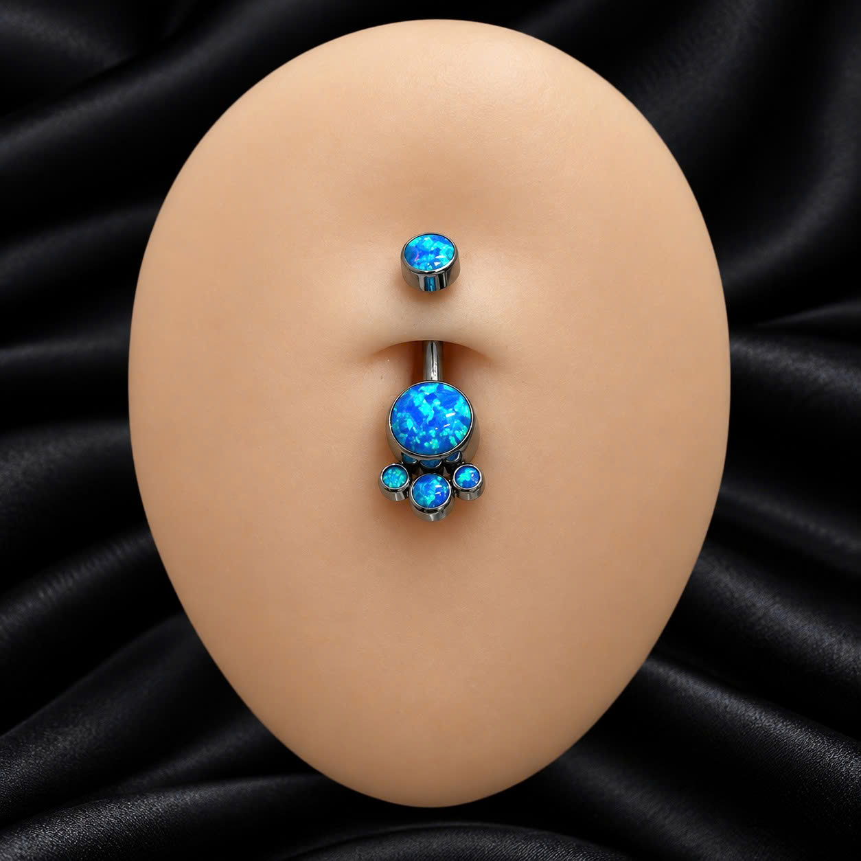 rốn titan đá opal xanh biển thập cẩm giống trái đất chúng mình đính ba đá tròn_thumbnail_3