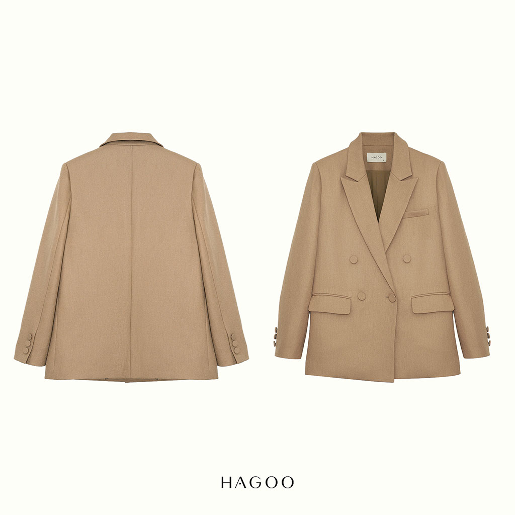 Blazer suông hai hàng khuy HAGOO_thumbnail_5
