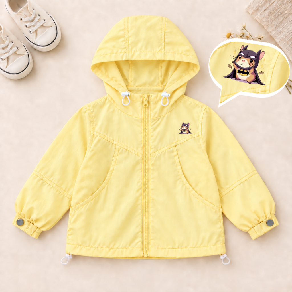 Áo gió bé trai, bé gái có mũ hình Capypara - Loza AJ3748_thumbnail_3
