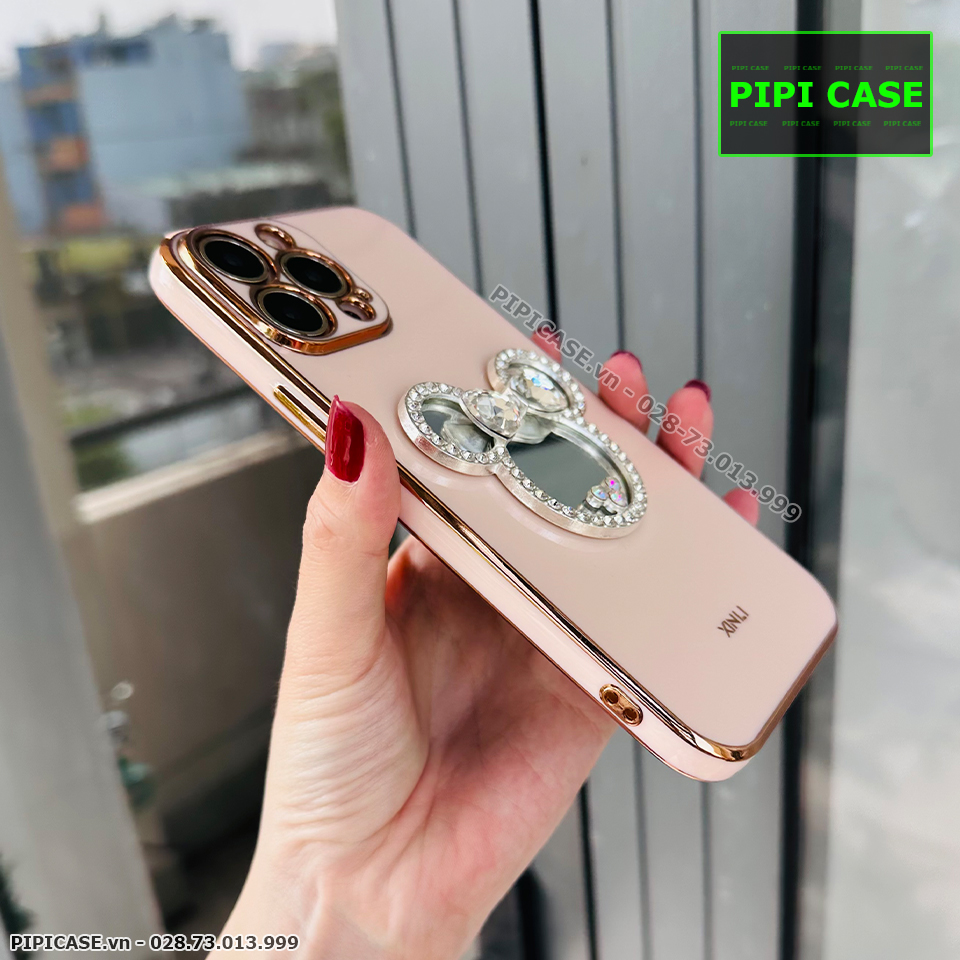 Ốp Lưng iPhone 13 Pro Max - Mic Gương - Vàng_thumbnail_4