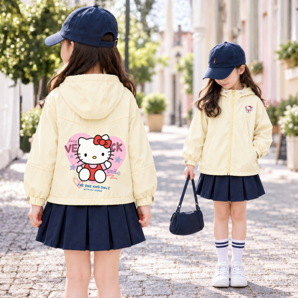 Áo gió bé gái hình Hello Kitty - Loza Kids AJ3750_thumbnail_1