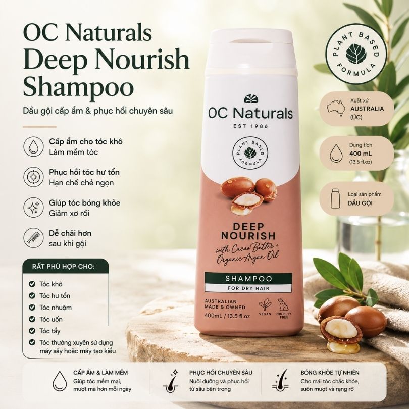 Dầu gội OC Naturals dưỡng tóc chuyên sâu 400ml_thumbnail_5