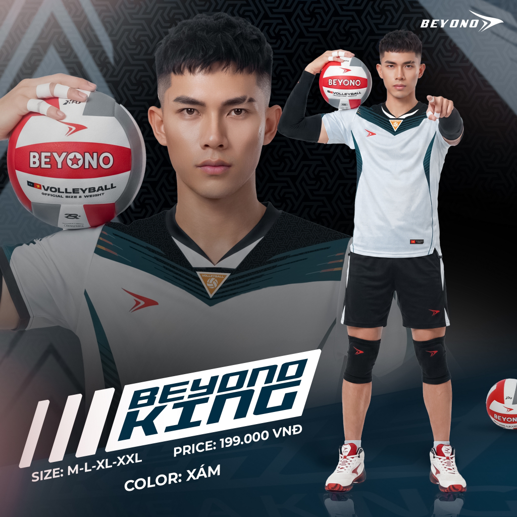 BST Quần Áo Bóng Chuyền Beyono King II Thun Mè Cao Cấp Thoáng Khí Thể Thao Đương Đại_thumbnail_4