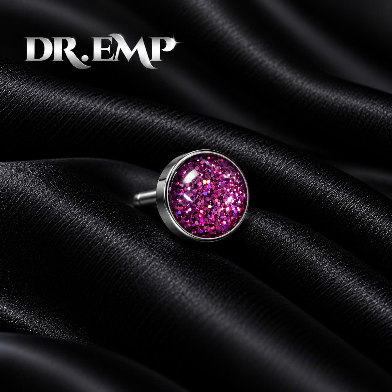 Lưỡi đá dán hồng lấp lánh