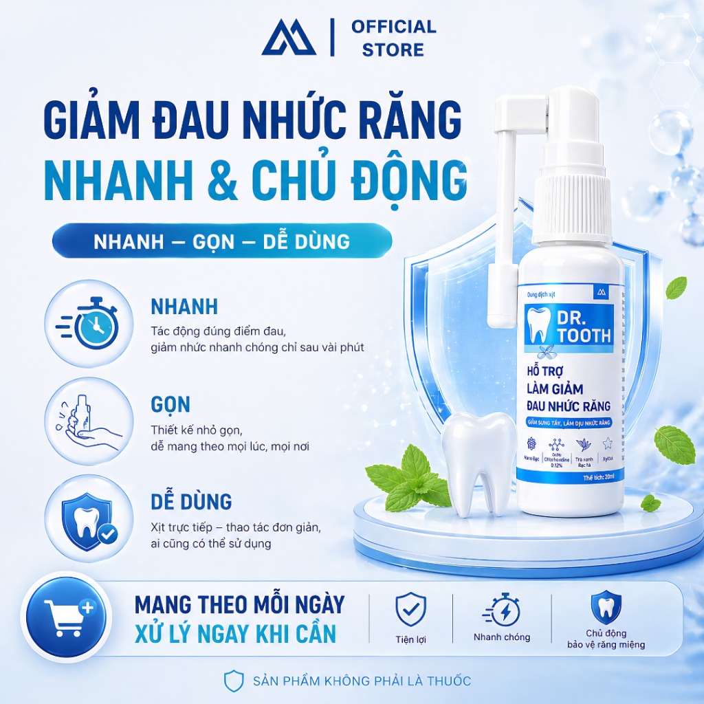 [Bộ 3 tiết kiệm] 2 Dung dịch xịt Dr.Tooth + 1 Nước súc miệng Dr.Tooth_thumbnail_8