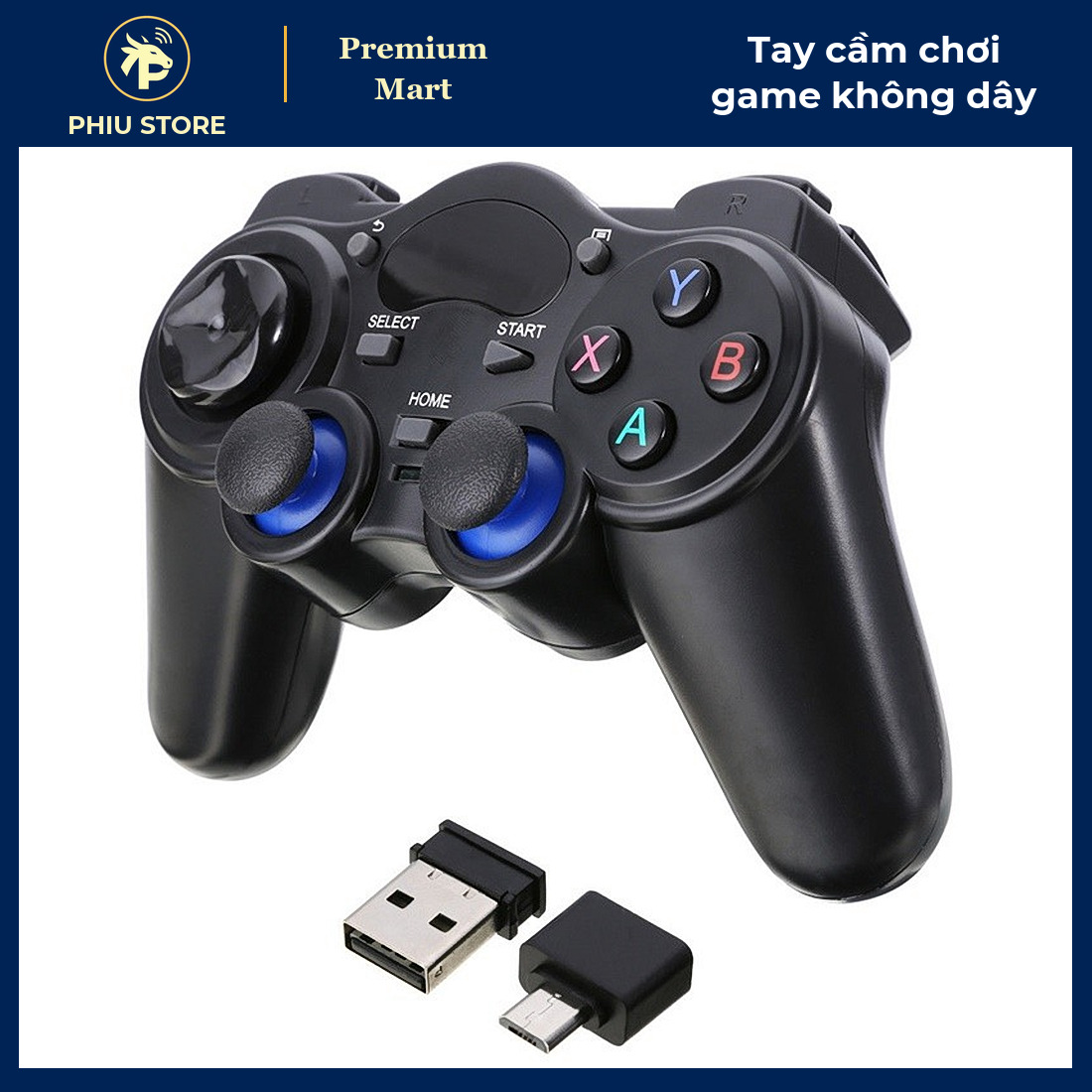 Tay Cầm Chơi Game Không Dây 2.4G Cho Điện Thoại Android, PC, Laptop, Android TV, TV Box, PS3 - PHIU STORE_thumbnail_1