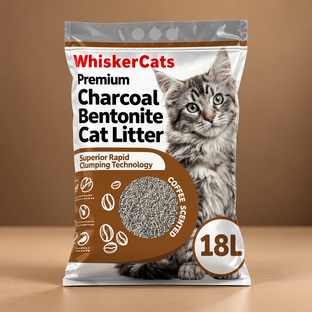 Cát đất sét than hoạt tính WhiskerCats cho mèo 9L/4kg_thumbnail_1