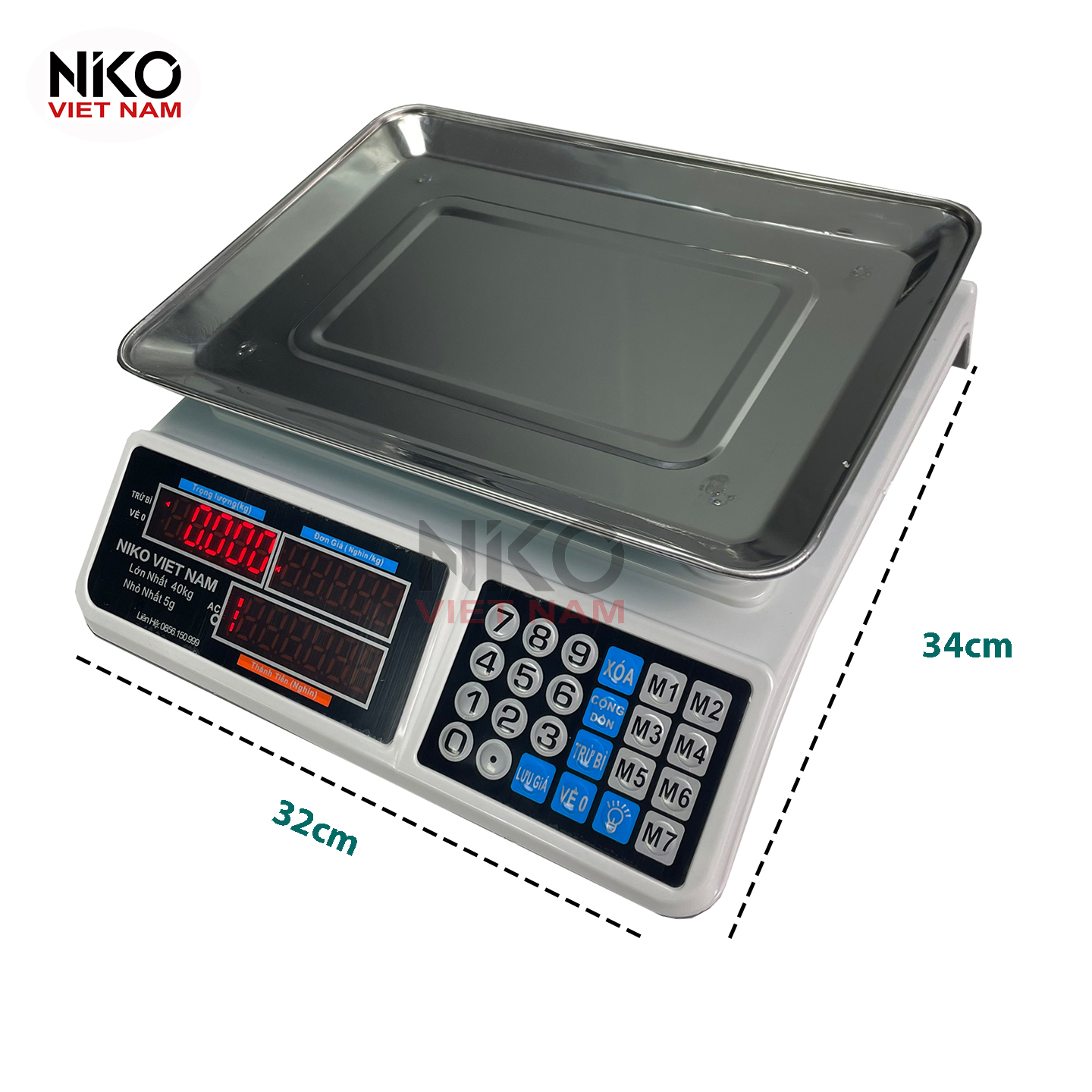 Cân Điện Tử Tính Tiền 40KG – 2 Màn Hình Trước Và Sau_thumbnail_0