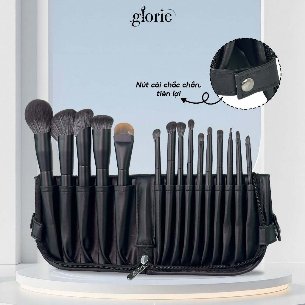 [GLORIE] Bộ cọ trang điểm 15 cây Glorie The Velvet Noir Collection_thumbnail_2