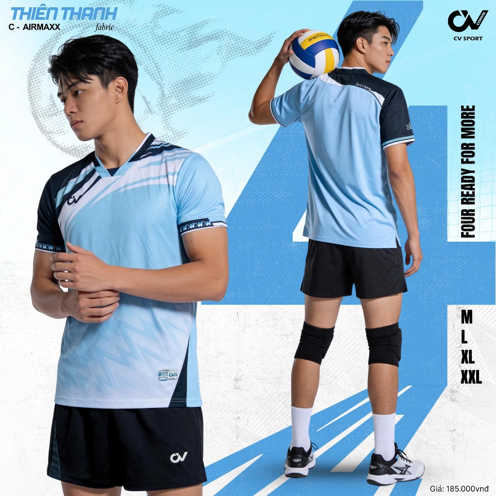 BST Quần Áo Bóng Chuyền CV CV04 Thun Mè C-Airmaxx Thoáng Khí Thể Thao Đương Đại_thumbnail_8