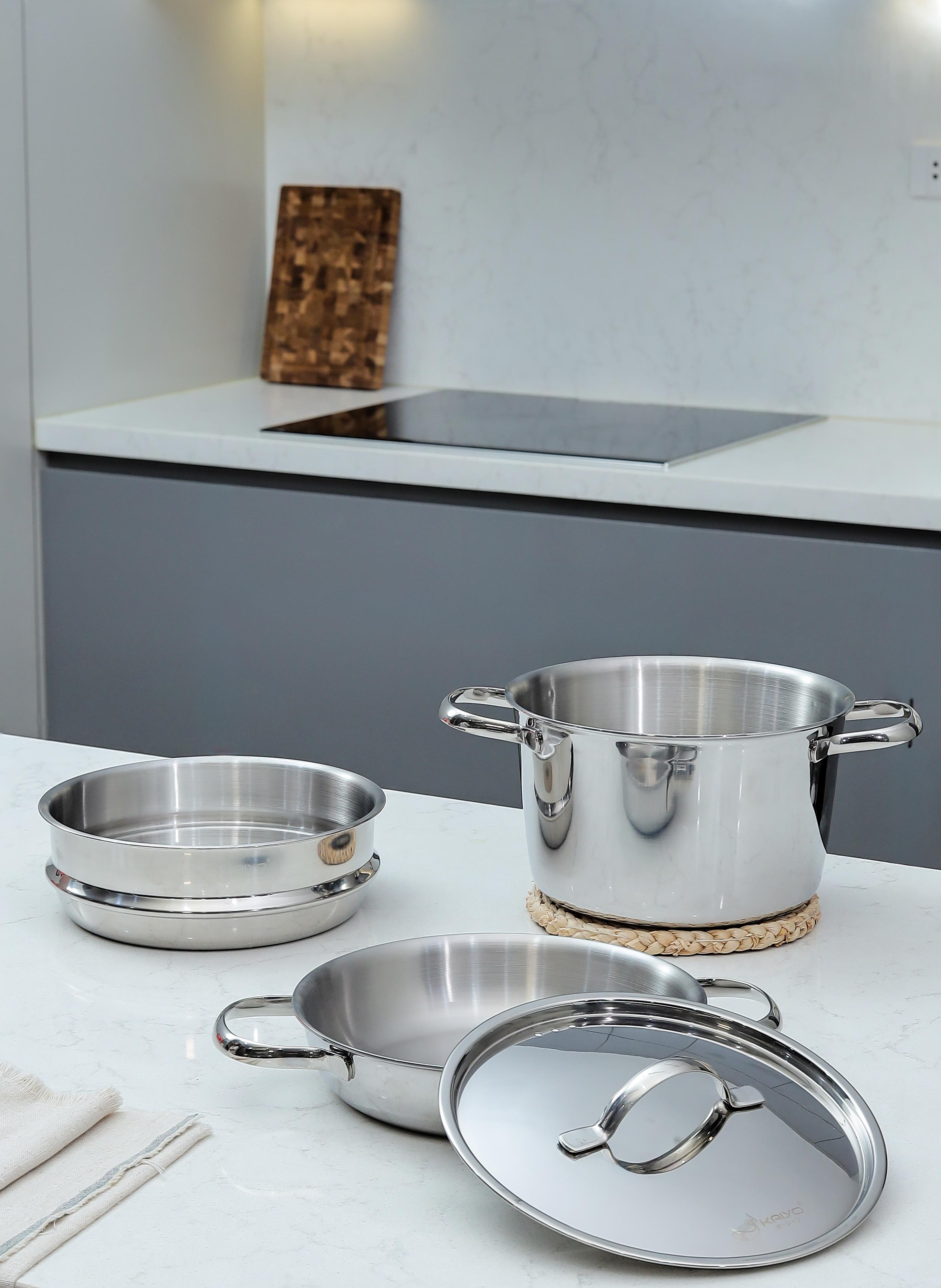 BỘ NỒI, CHẢO, XỬNG INOX 304 STACKABLE KAIYO SIZE 20CM_thumbnail_7