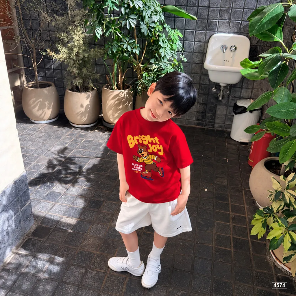 Áo thun trẻ em Kado hình gấu trượt patin năng động 4574_thumbnail_2
