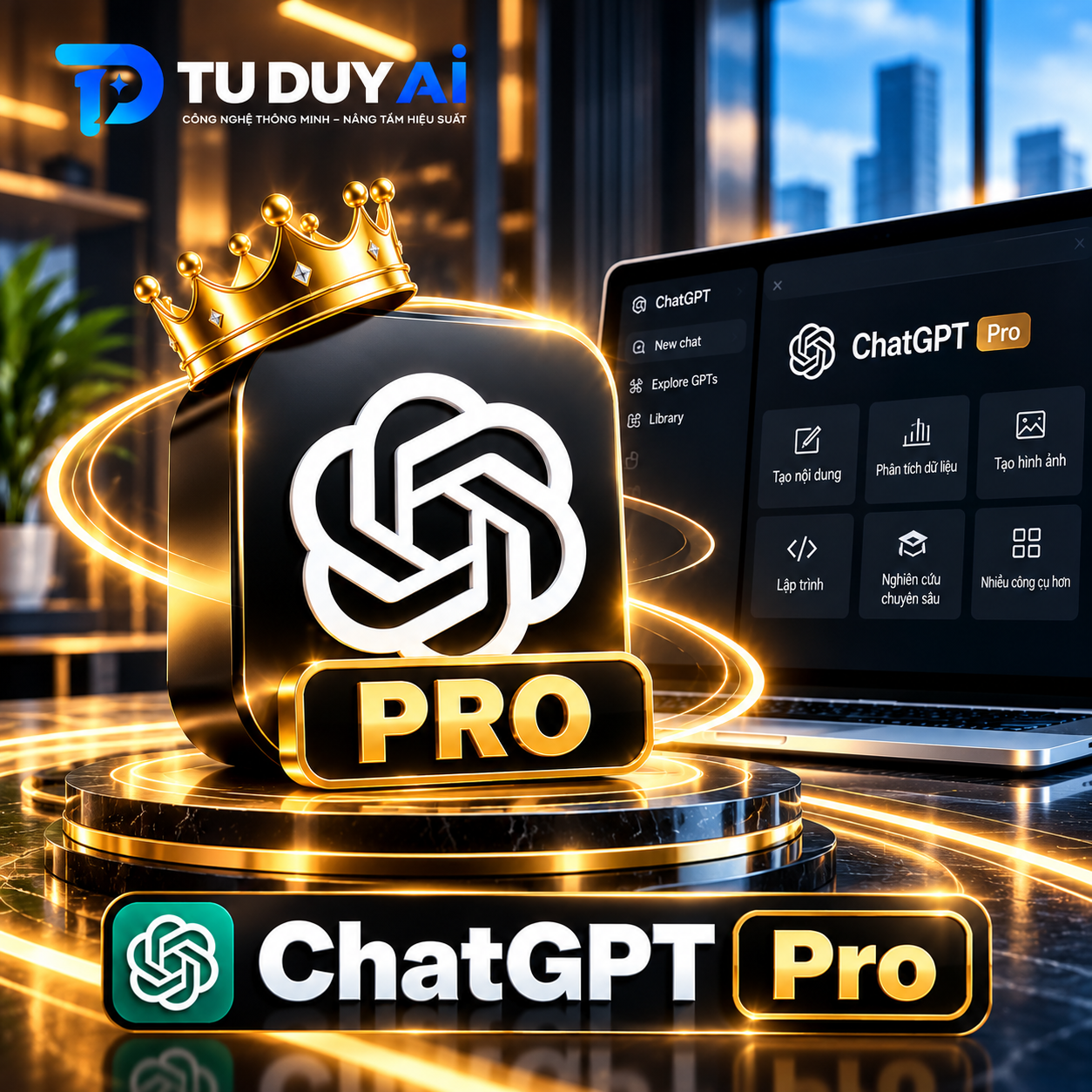 Nâng cấp chính chủ Chat GPT Pro