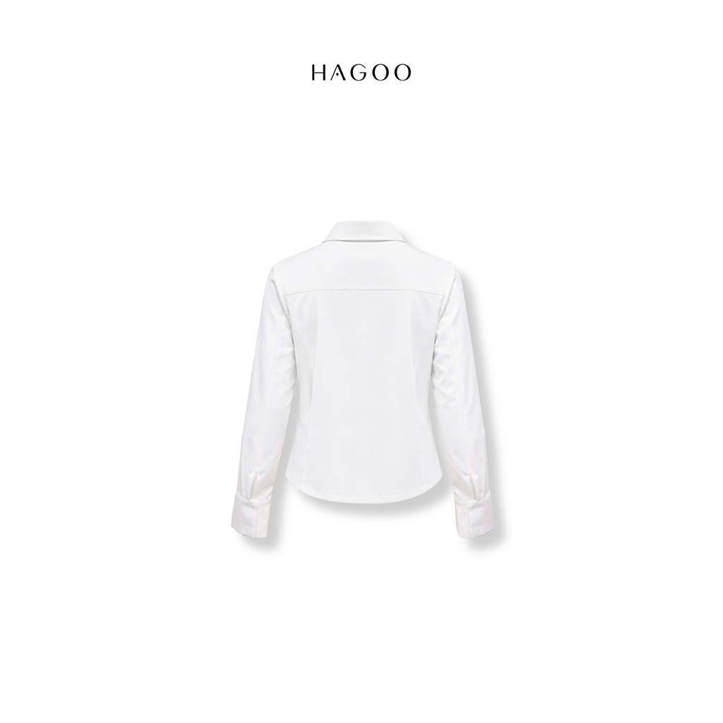 Áo sơ mi tay dài nẹp kiểu HAGOO_thumbnail_5