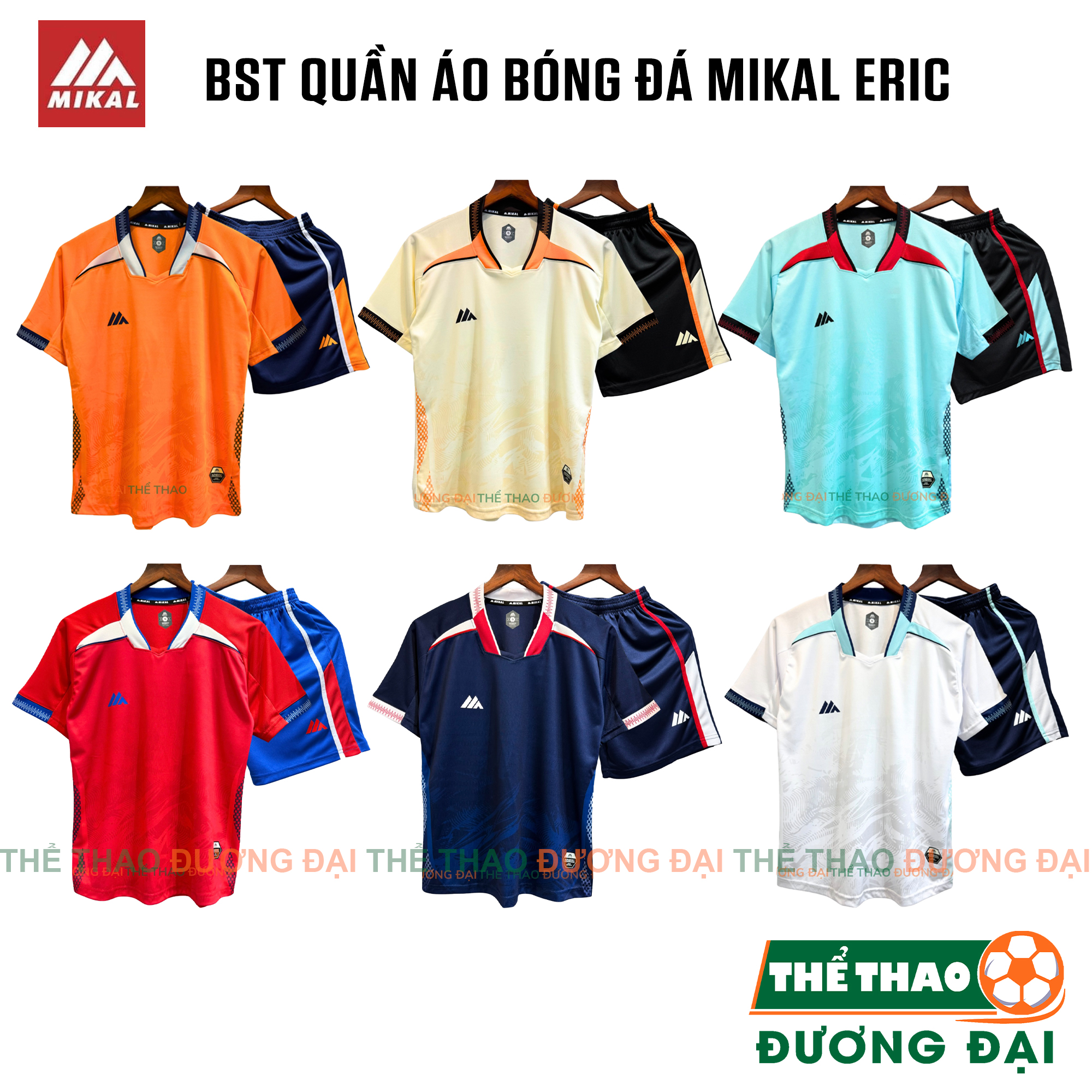 BST Quần Áo Bóng Đá Mikal Eric K9 Thun Mè Thoáng Khí Thể Thao Đương Đại
