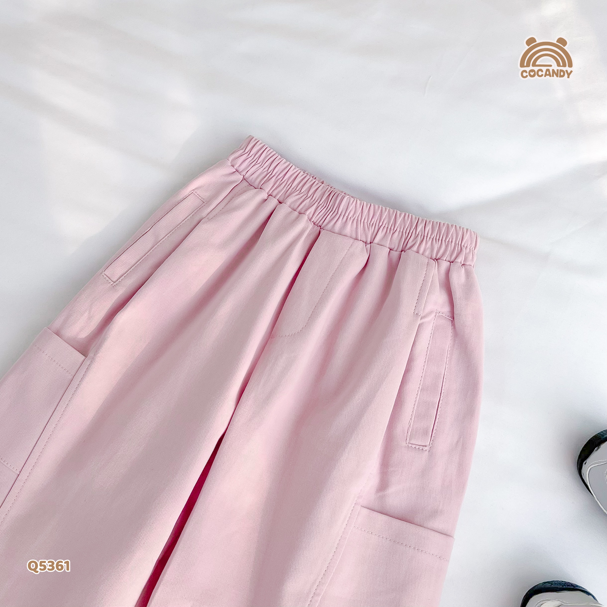 Quần dài kaki HỒNG ống bom li dọc_thumbnail_5