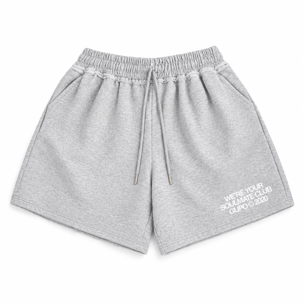Quần Short Nỉ GUPO Red Flag Baggy Short Nỉ Chân Cua Form Rộng Trên Gối Unisex Local Brand - QSN02
