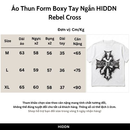 Áo Thun Form Boxy HIDDN Rebel Cross_thumbnail_9
