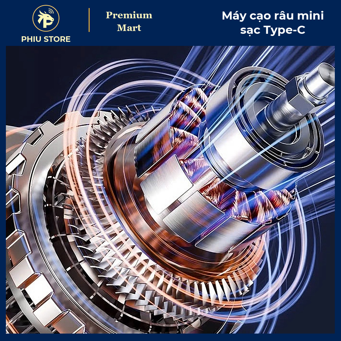 Máy Cạo Râu Mini 2 Đầu Quay Sạc Type-C, Cạo Khô Và Ướt, Thân Máy Chống Nước, Nhỏ Gọn Bỏ Túi - PHIU STORE_thumbnail_4