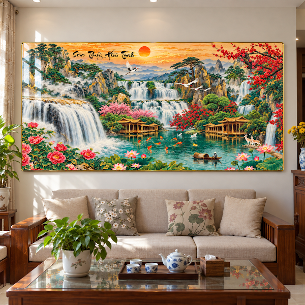 Tranh Sơn Thủy Hữu Tình