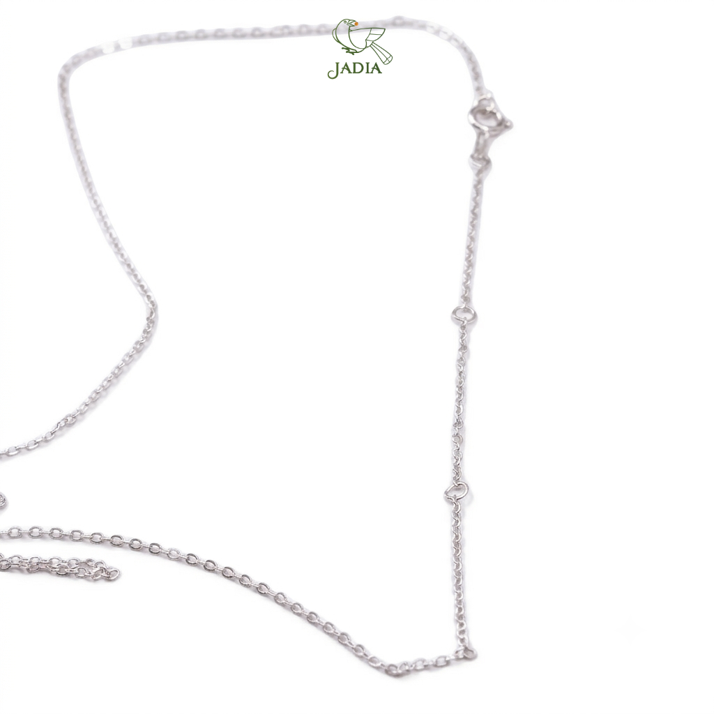 Dây chuyền Flower4 - Bạc mạ Rhodium đính đá Zircon 4 cánh_thumbnail_3
