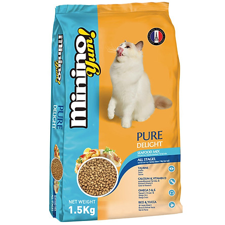 Thức Ăn Minino Yum Cho Mèo Vị Hải Sản