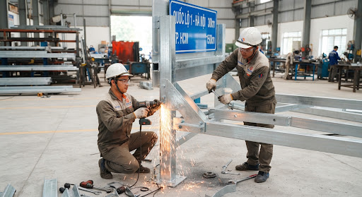 Khung và cột đỡ biển báo