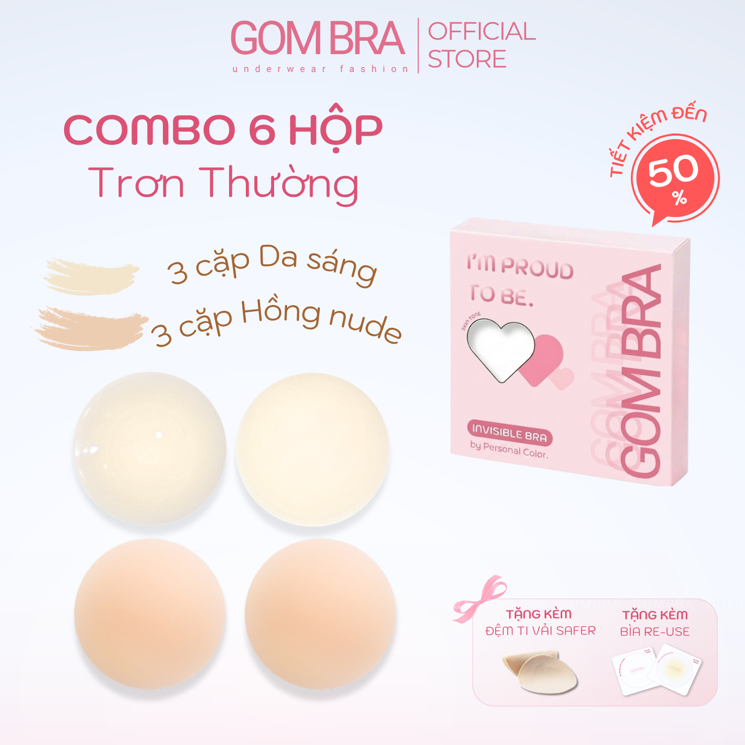Miếng Dán Vòng 1 Nữ Silicone Tàng Hình Gom Bra, Keo Bám Dính Tốt Tệp Da, Có Thể Tái Sử Dụng - SA-5550_thumbnail_17