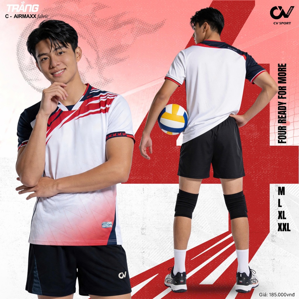 BST Quần Áo Bóng Chuyền CV CV04 Thun Mè C-Airmaxx Thoáng Khí Thể Thao Đương Đại_thumbnail_6