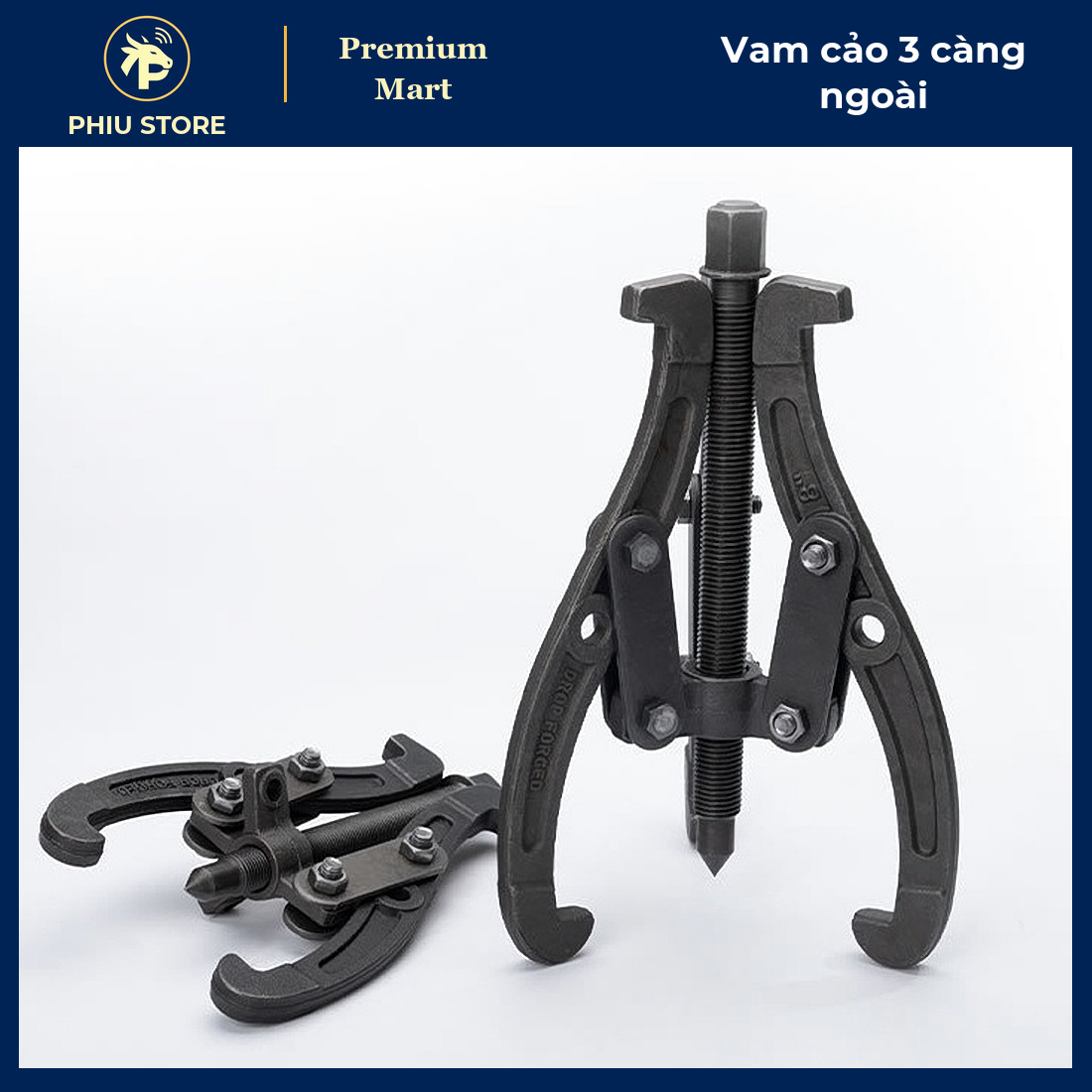 Cảo Kéo Vòng Bi 2 Chân / 3 Chân Chuyển Đổi Cỡ 6, 8 Inch - Tháo Vòng Bi, Bạc Đạn, Bánh Răng Cầm Tay - PHIU STORE