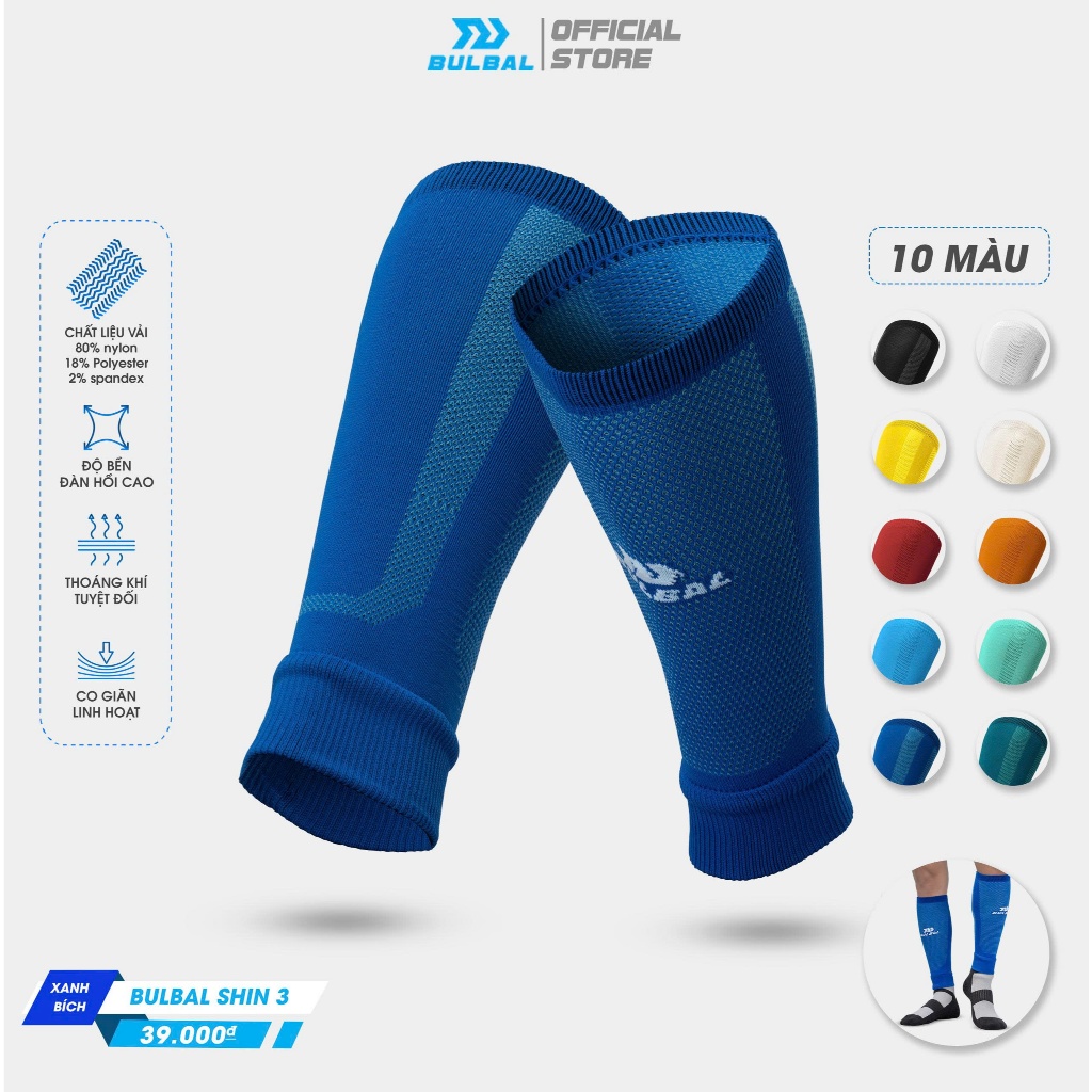 Tất Vớ Ống Bóng Đá Bulbal Shin 3 (1 Đôi) Bảo Vệ Bắp Chân Ống Đồng Thể Thao Đương Đại_thumbnail_4