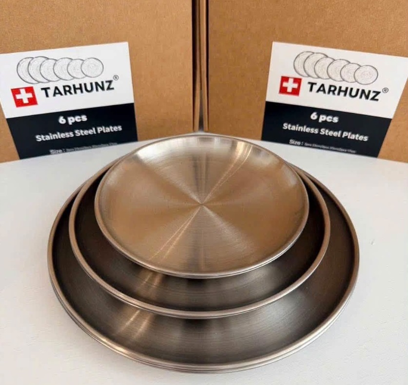 Bộ 6 Đĩa Inox Cao Cấp Tarhunz® Chống Gỉ, Chống Rơi Vỡ_thumbnail_7