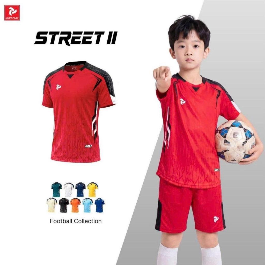 BST Quần Áo Bóng Đá Trẻ Em Just Play Street 2 Thun Lạnh Cao Cấp Thể Thao Đương Đại_thumbnail_1