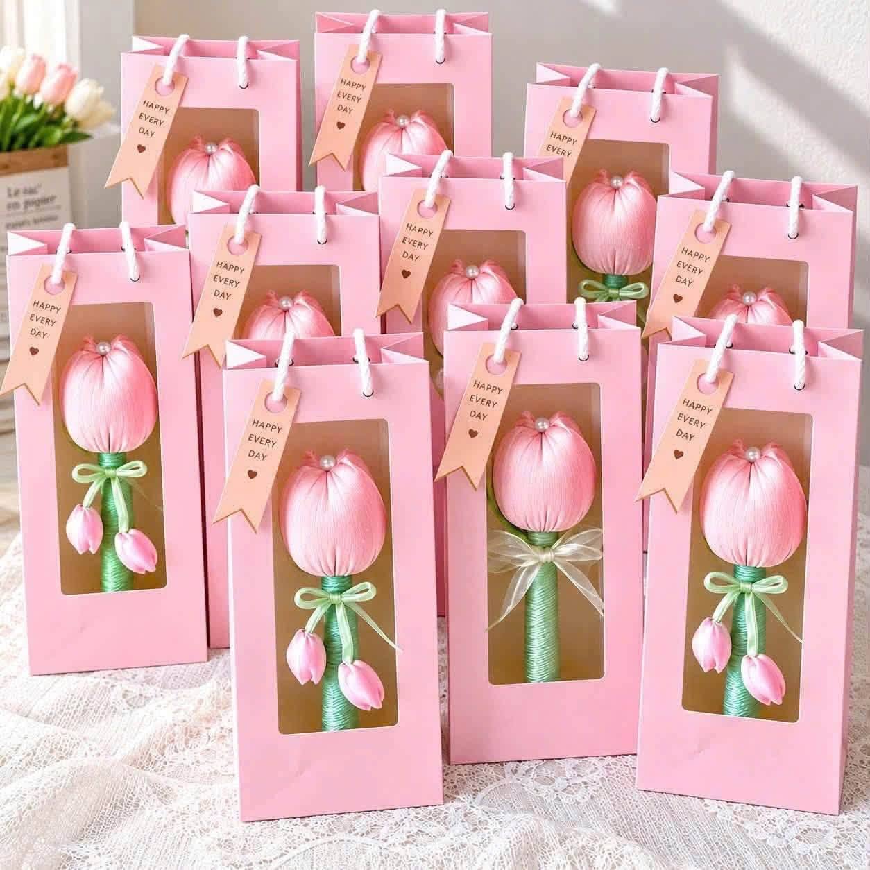 Búa Massage Ngải Cứu Hình Hoa Tulip Đấm Lưng, Làm Quà Tặng_thumbnail_2