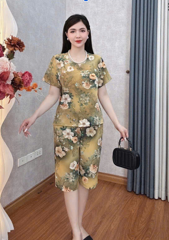 BTN02 - Bộ đồ quần lửng lụa Mango