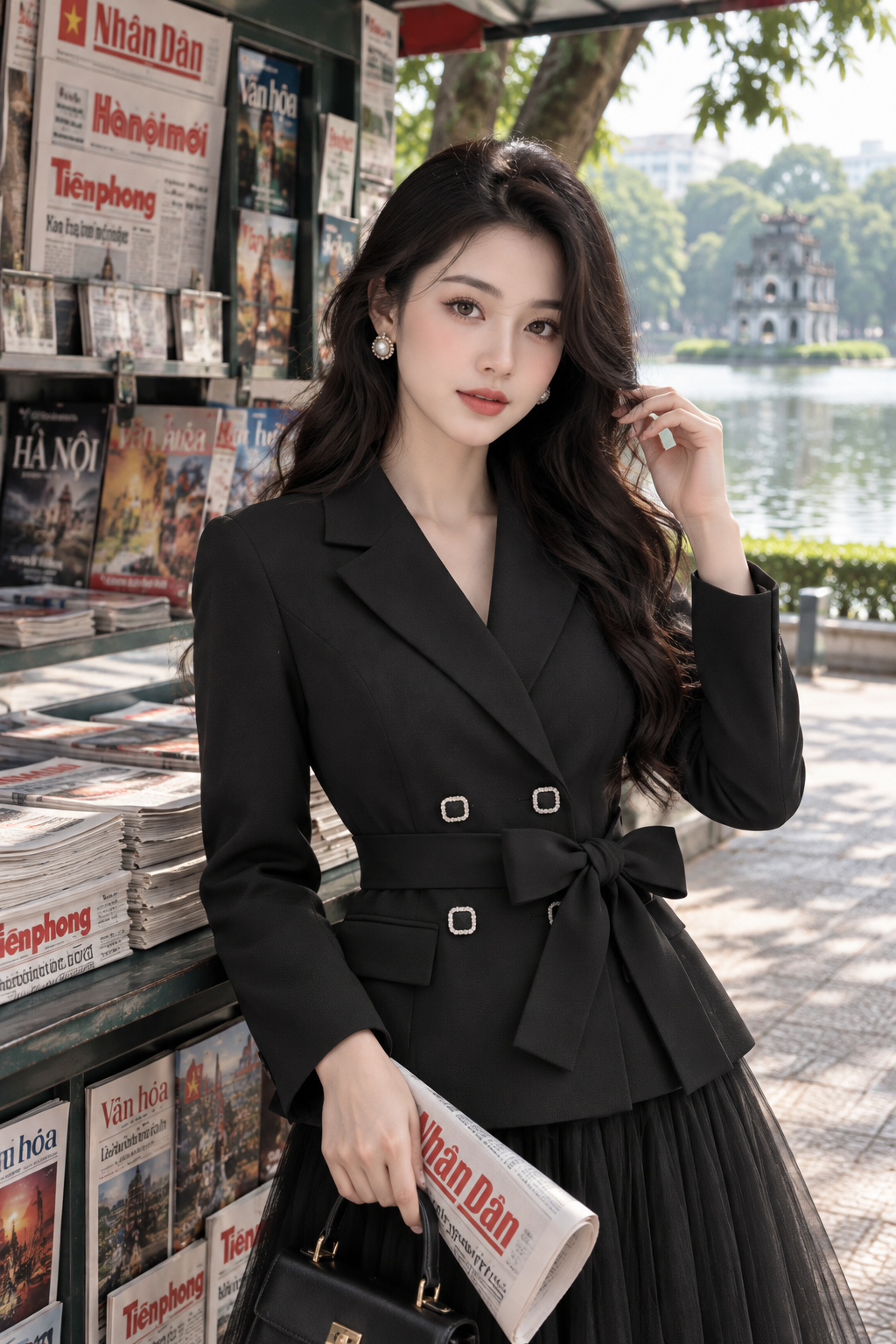 Áo vest công sở 26800 màu đen