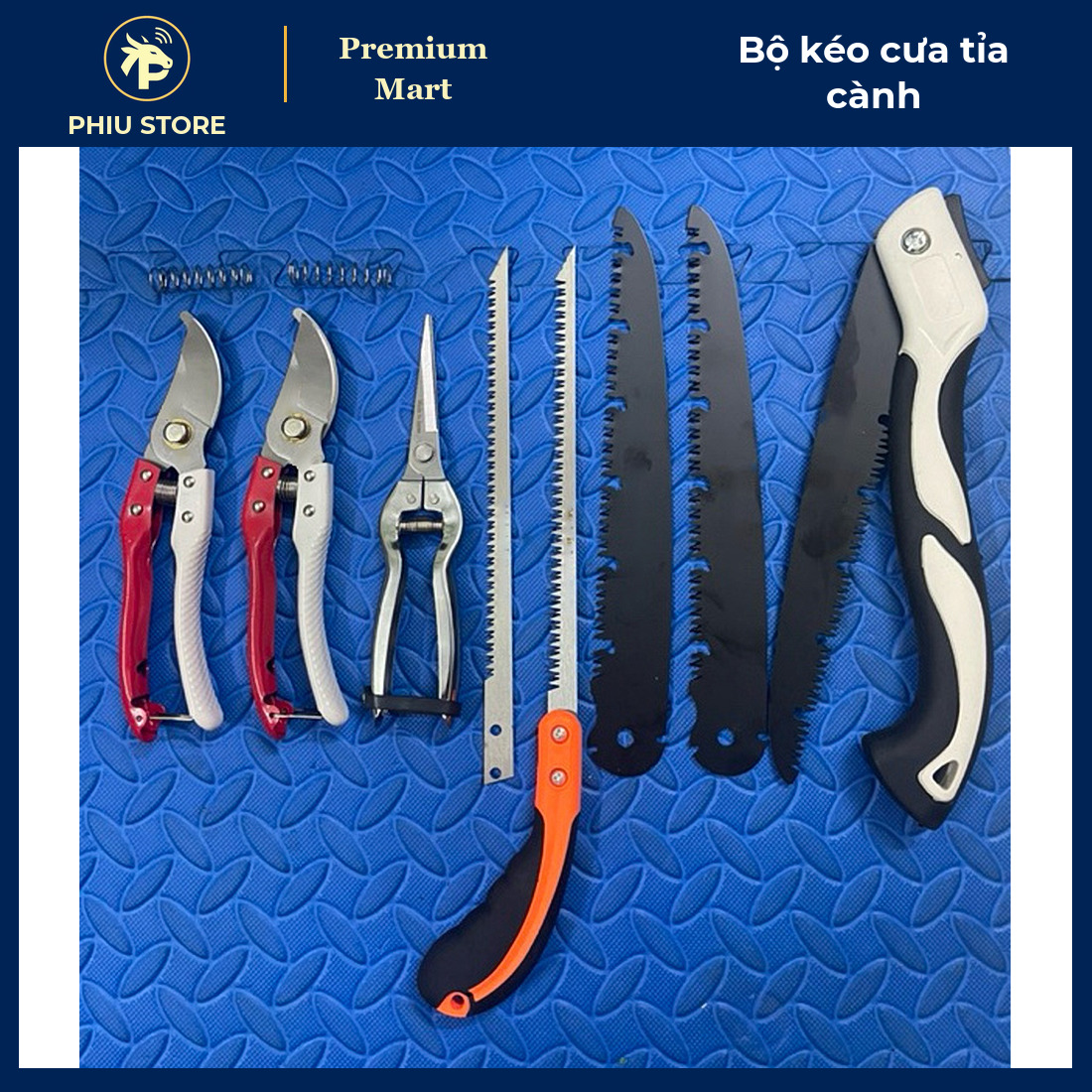 Bộ Dụng Cụ Tỉa Cành Làm Vườn Thép SK5 4–13 Món - Kéo Cắt Cành, Kéo Tỉa, Cưa Lách, Cưa Gấp Gọn, Đá Mài - PHIU STORE_thumbnail_5