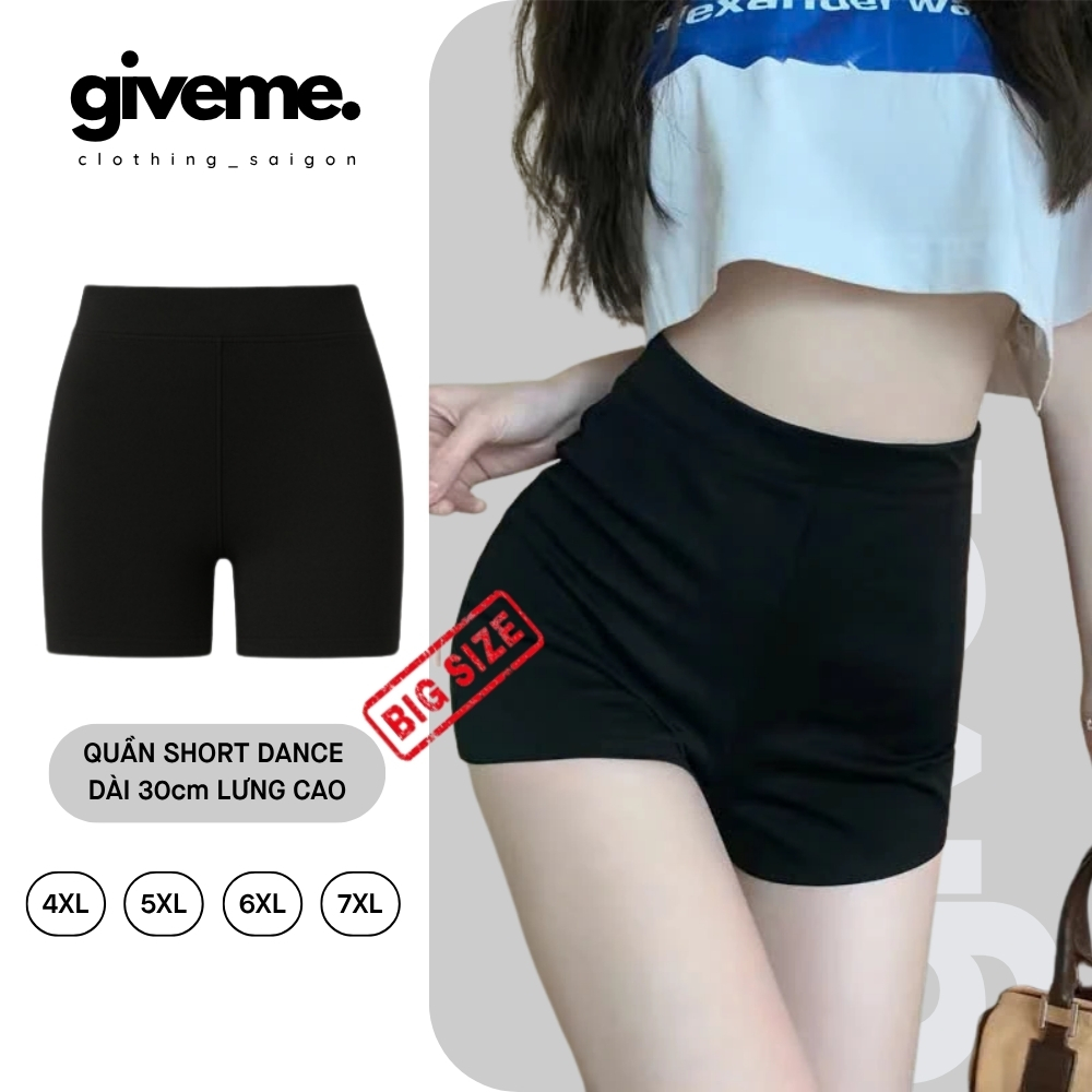 [4XL-7XL] Quần đùi nữ không túi 30cm Bigsize - MS340