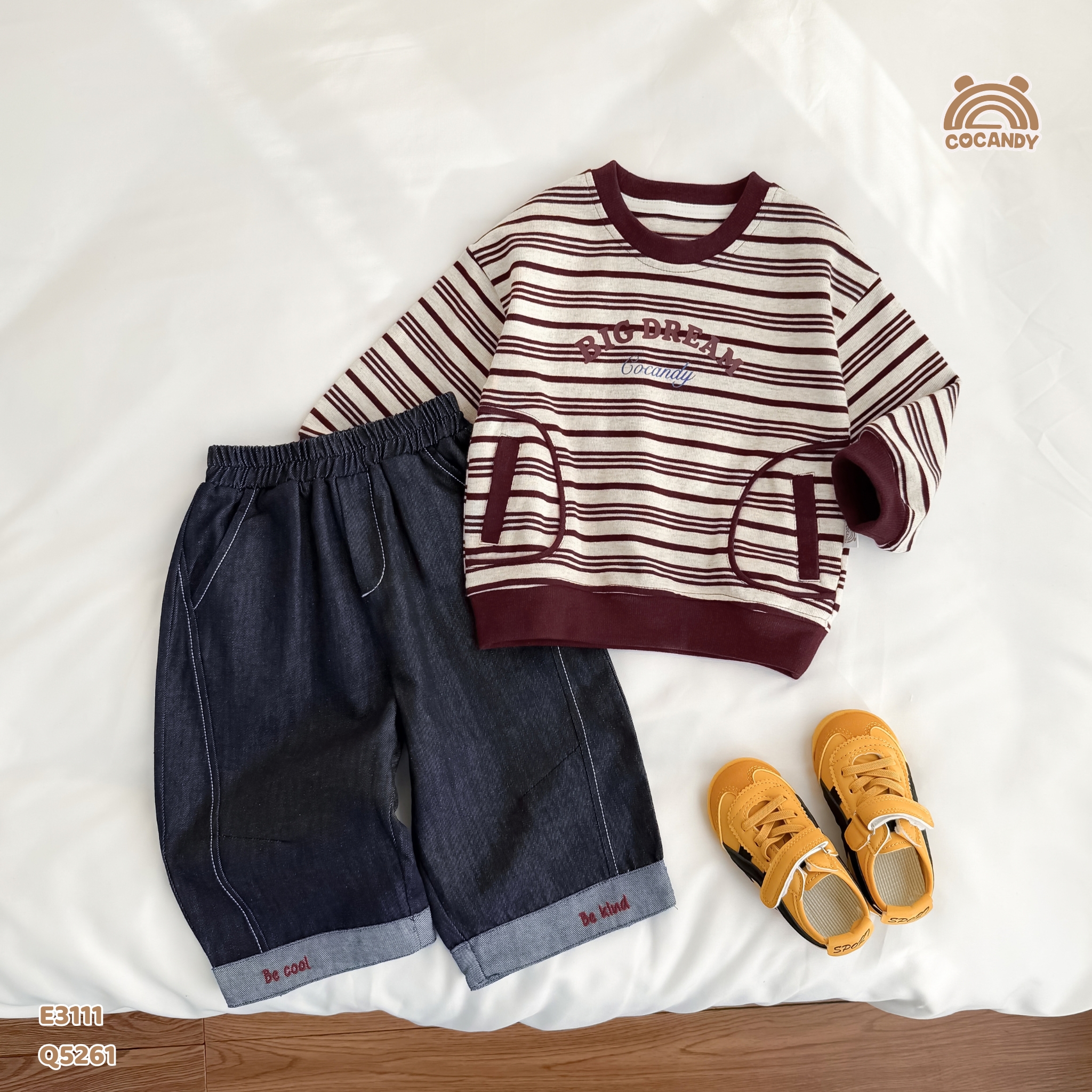 Áo dài kẻ ĐỎ sweater túi ốp sườn_thumbnail_8