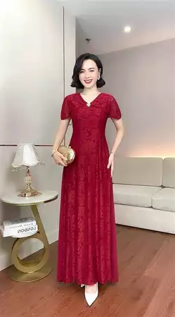 Đầm đỏ tay ngắn T824_thumbnail_5