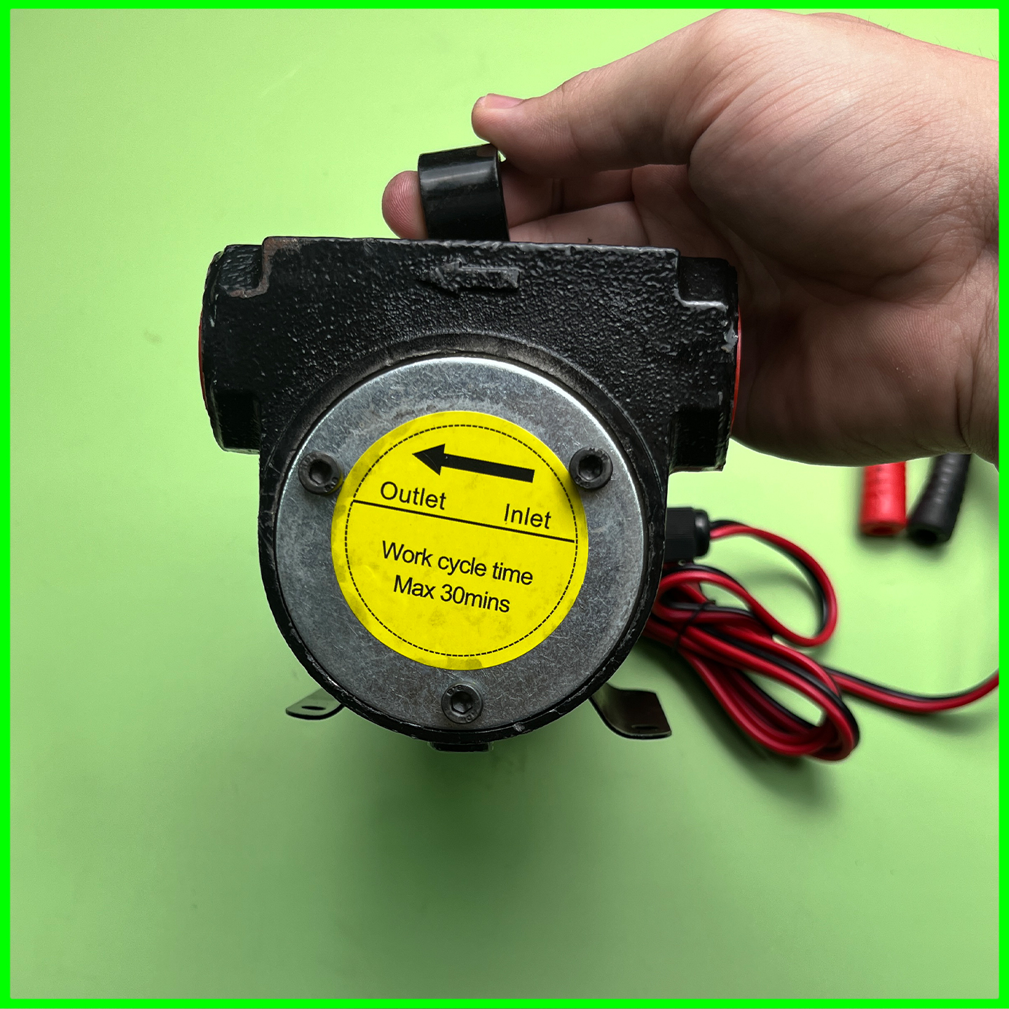 Máy bơm hút nhiên liệu xăng dầu 12V, 24V, hút dầu, nhớt, nước, xăng, công xuất 260W hút xâu 5m, đẩy cao 10m_thumbnail_3