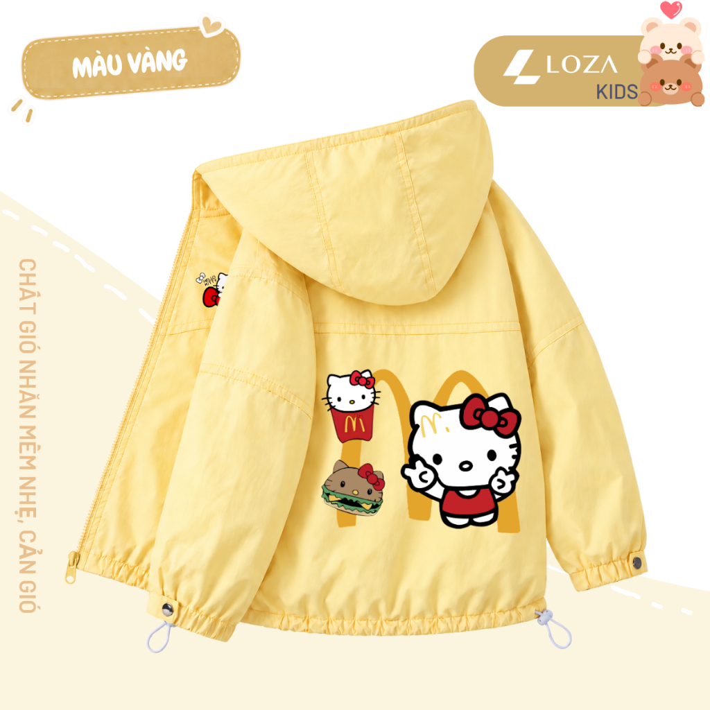 Áo gió bé gái hình Hello Kitty - Loza Kids  AJ005_thumbnail_3